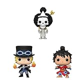 Incluye: Luffy en Kimono, Sabo, Brook.