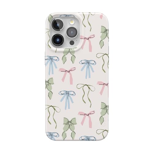Casely iPhone 15 Pro Max Case | Whimsy Girlie | Pastel Bows | Compatible with MagSafe | Classic Ultra Thin Design