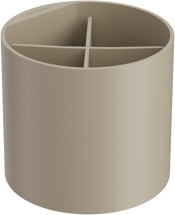 hansgrohe WallStoris Planet Edition - toothbrush holder, toothbrush tumbler, bathroom accessory without drilling, sand, 28916210