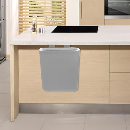 Caneca de basura plástica para cocina con gancho para colgar miniatura 5