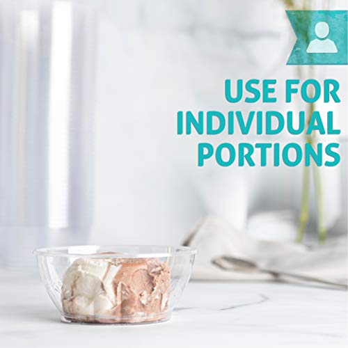 Plasticpro 6 Oz Hard Plastic Desert Bowls - Ice Cream Bowls Premium Quality Disposable Clear Bowl Pack Of 50 #TOP2