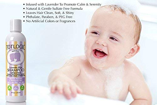 Totlogic Sulfate Free Baby Shampoo- Lavender Bliss Hair Care, 8 Oz, No Phthalates, No Formaldehyde, Infused With Natural Antioxidants And Botanicals #TOP1