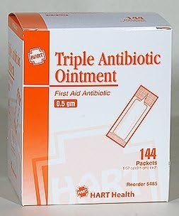 HART Health Triple Antibiotic Ointment, 0.5 gm Packet, 144/box by HART Health