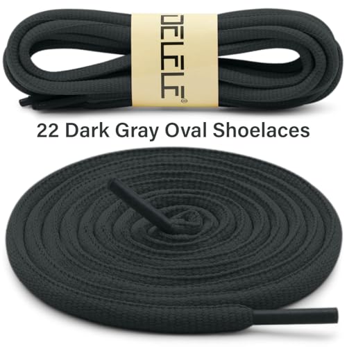 Image of Oval Athletic Shoelaces Thick 4MM DELELE Half Round Shoe Laces Strings 2 Pair