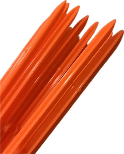 20 x Le Pack Plat | NOUVEAU Orange Haute Visibilité | Pièges à Taupes de Jardin en Plastique avec Marqueurs de Plantes | Le Pack Plat | 42 cm