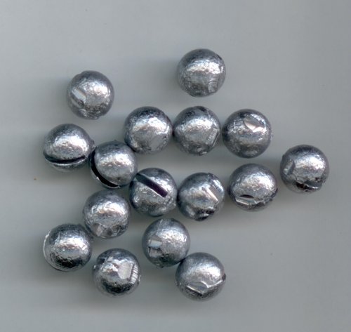 S & J's TACKLE BOX 1/8oz Hand Poured Round Split Shots, 100 PER Pack