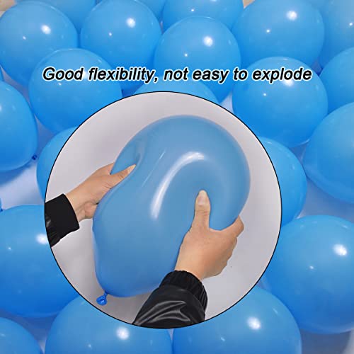 Image of 300 Pack Light Blue Balloons 12 inch Blue Latex Party Balloon Bulk for Various Party Events Decorations