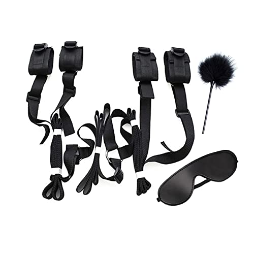 Outil de massage en nylon noir, exercice combiné pour hommes et femmes, poses de pratique, pack privé, adapté aux débutants et expérimentés Cover