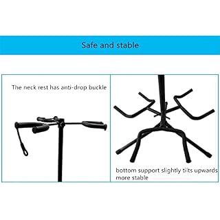 COUYY Triple Guitare Tableau réglable Guitares acoustiques universelles Stand Trépied Stand Structure Durable Structure… – Image 4