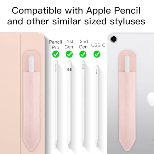 Image of MoKo Adhesive Pencil Case Holder Sticker for Apple Pencil, 2Pcs Rose Gold