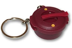 Tupperware Keychain Microwave Pressure Cooker Mini Pill Case