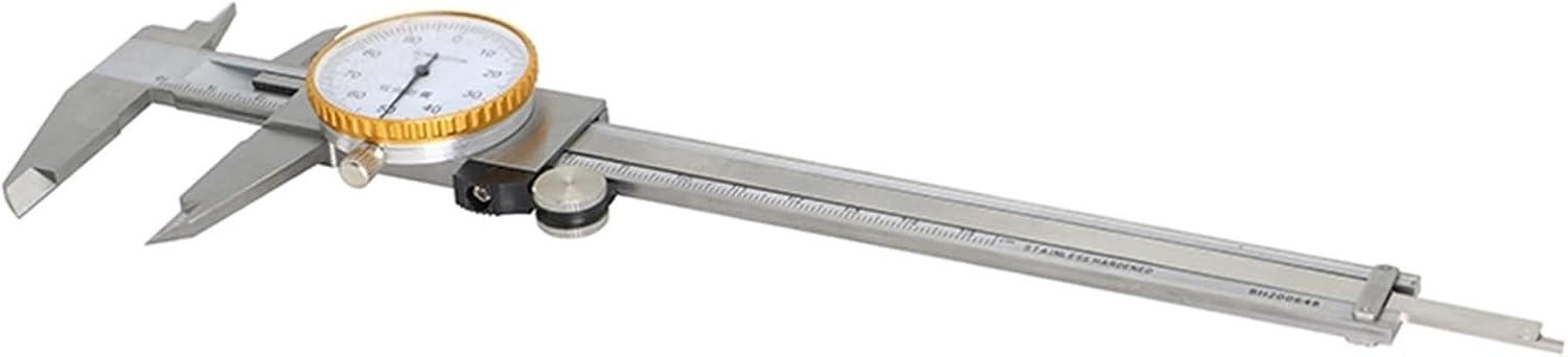 150 mm 0.01 mm Dial Vernier Caliper Metric Gauge Double Shock-Proof Stainless Steel Precision Vernier Calipers Measuring Tools