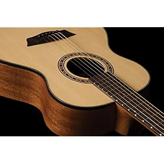 Washburn AGM5K Mini Auditorium – Guitare acoustique (+ housse) - Les Beatles, Paul McCartney, John Lennon, RIngo Starr, George Harrison Washburn AGM5K Mini Auditorium - Guitare acoustique (+ housse) – Image 5