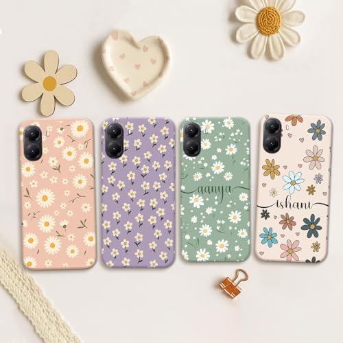 Image of COLORflow Back Cover Compatible with Poco X7 Pro 5G | Daisy Garden Customized Back Cover Compatible with Poco X7 Pro 5G