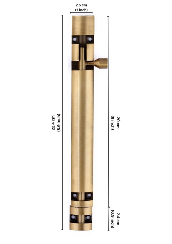 Image of Premium Heavy Aluminium 8 Inch Tower Bolt | Door Stopper | Door Lock Latch for Home, Office Doors,Main Doors,Windows | kundi | chitakni | Chitkini(Antique Finish)(Pack of 10)