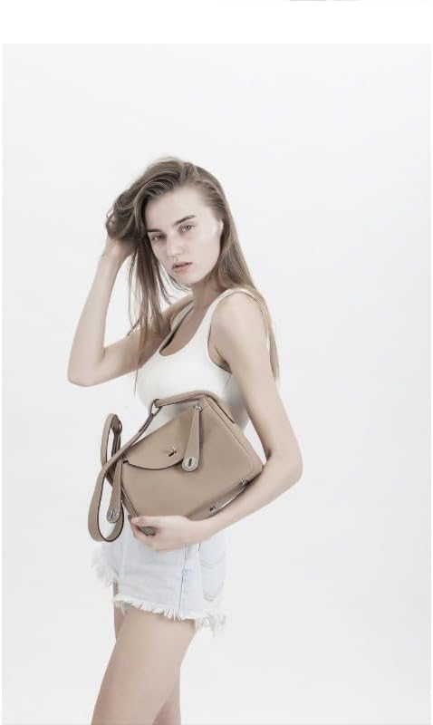 Genuine Leather Handbag for Women, Top Grain Cowhide Shoulder Bag with Adjustable Strap, Multi-Pocket Hobo Tote Bag.