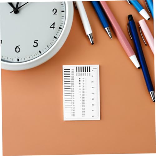 Juego de 4 piezas de calibrador de diámetro de precisión NUOBESTY, regla transparente para detección de grietas y mediciones de espesor en fabricación y construcción miniatura 6
