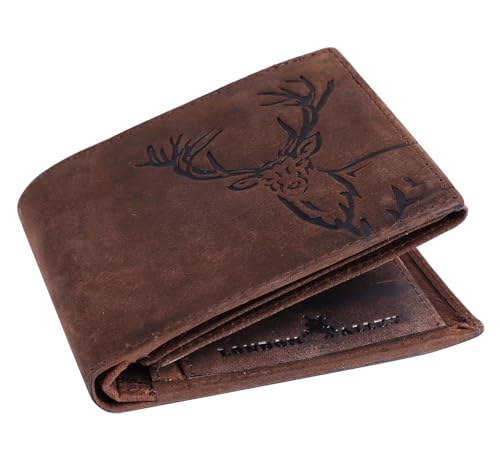 Vintage Brown Leather Wallet For Men, 6 Card Slot | RFID Blocking