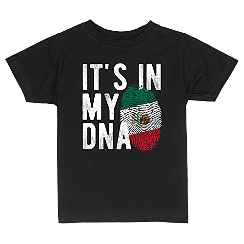 Mexico in My DNA Toddler Kids T-Shirt 5T Black