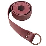 KOGOGO Medieval Knight Leather Belt Mens Reenactment Accessory Reddish Brown