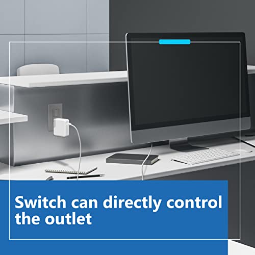 LIDER Lighted Combination Decorator Switch and Tamper-Resistant Receptacle with Screwless Wall Plate, Single Pole, Residential Grade, 15A 120V/125V, UL Listed, Thermoplastic, Matte Gray, 1-Pack by LIDER - Image 7