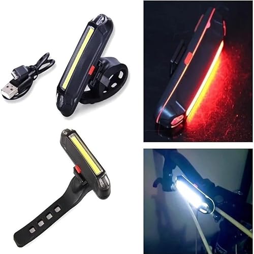 Lanterna Led Bike Sinalizador Traseiro Farol Led Luz Potente Segurança Usb Recarregável 100 Lumens