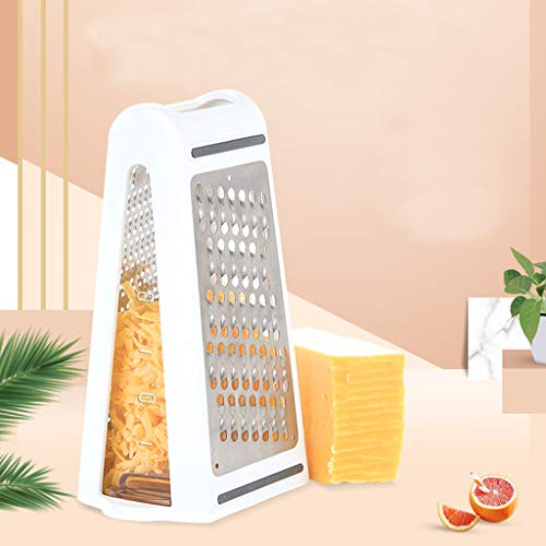 Box Cheese Grater, Cheese Graters,Vegetables Slicer, Food Chopper, Graters For Kitchen, Safe Stainless Steel 2 Sided, Vegetables Storage Container, Shredder For Cheeses #TOP7