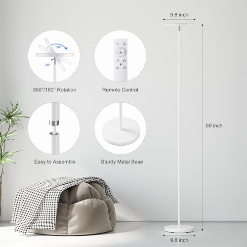 image for SUNMORY Floor Lamps for Living Room, 32W/3000LM Super Bright LED Floor