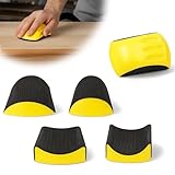 Manueller Schleifklotz 5 Stück: 6 Zoll Handschleifer Schleifblock Schleifklotz Handschleifblock Set für Schleifscheiben Handschleifer Zum Polieren und Feinschleifen von Holz