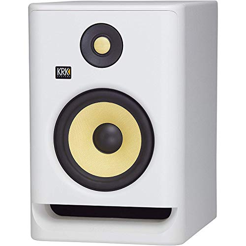 (2) Krk Rokit Rp7 G4 7" Bi-Amped Studio Monitor Dsp Speakers White Noise Edition #TOP1
