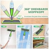ILAVCOOL Sprühwischer Bodenwischer Wischer mit Sprühfunktion, Wischmopp für Bodenreinigung...