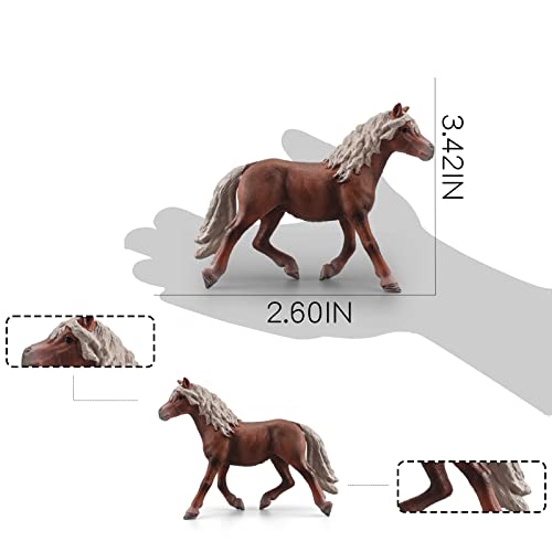 Lc Joycre Realistic Haflinger Stallion Horse Action Figurine Collection Horse Toy Diy Dioramas Horse Figure For Kid Boys Girls 5 6 7 8 Years Old #TOP2