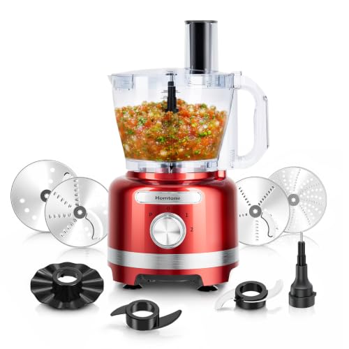 Homtone 16-Cup Food Processor with 7 Blades