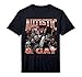 Mens Autistic and Gay Funny Hard Skeleton Meme Bootleg Performance T-Shirt