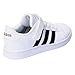 adidas Unisex Grand Court Sneaker, Black/White, 12.5K M US Little Kid