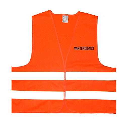 Preisvergleich Produktbild Winterdienst Warnweste - Einheitsgröße bis XXL, Orange
