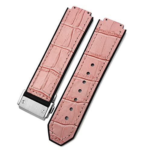 Bracelet de montre en cuir de vachette 20mm pour Hublot style agate