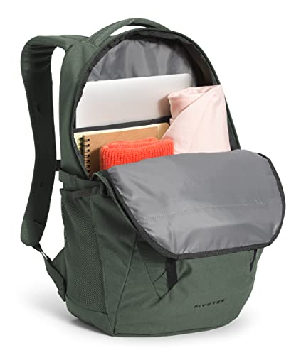 The-North-Face-Pivoter-School-Laptop-Backpack-Thyme-Light-HeatherTNF-Black-One-Size