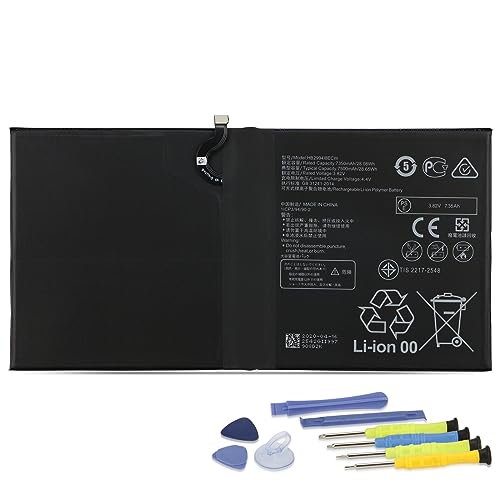 Batteria Per Huawei Mediapad M6 10.8, M5 10.8, M5 Lite 10.1 - HB299418ECW, 7500mAh, Con Kit Cacciaviti - Foto 3