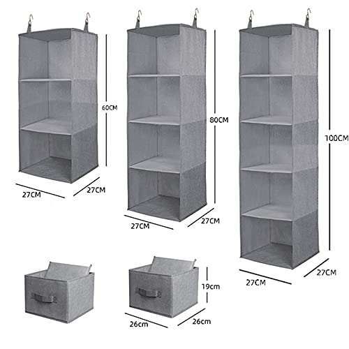 EXQULEG Organizer da appendere con scomparti