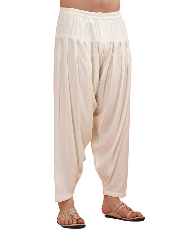 Men's Cotton Blend Patiala Salwar | Ethnic Bottom Festive Traditional Occasions-image-17
