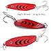LURESMEOW Fishing Spoons Lures for Bass Trout Pike Walleye,Hard Metal Spoons Lures Kit for Freshwater Saltwater,Casting Fishing Lures Blade Baits,Fishing Spoons Blade Swimbait