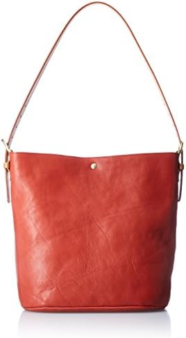 Tide Way HALF L CRUMPLE Tochigi Leather, Red: Handbags
