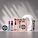 W7 On the Go Cuties Gift Set - Mini Makeup Essentials with Primer, Mascara, Setting Spray, Loose Powder & Powder Puff - Travel Size Beauty Favourites - Stocking Stuffer