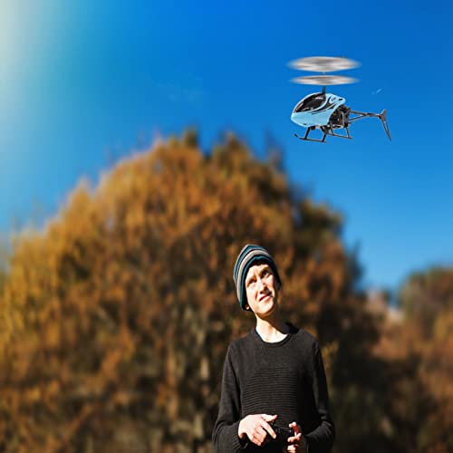 Remote Control Helicopter, 2.5 GHz High Low Flight RC Helicopter Toys,2-Channel Up and Down Flying Remote Helicopter Toy for Kids, Mini Helicopter for Boys&Girls Birthday Party Gifts(Blue) - Thumbnail 4