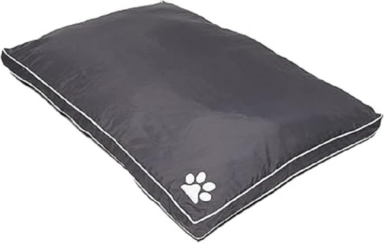 London Dream Waterproof Dog Bed Cushion Cover Only - Heavy Duty Hardwearing Puppy Pet Mattress Removable Zipped Covers, Replacement Washable Cushions Case (Grey, 58 x 80 x 5 cm) — image 1