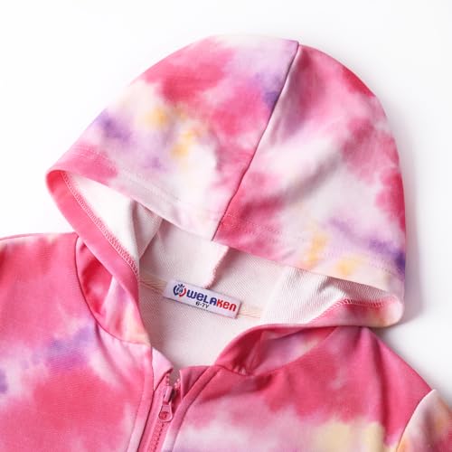 Image of weLaken Unicorn Sweatshirts for Girls Thick Cotton Pullover Tops Fall Winter Children Girls Clothing
