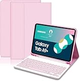 etui ipad avec clavier bluetooth 【Protection Maximale & Découpe Laser】 - Étui Samsung Tab A9+ en ABS et PU premium, protégeant efficacement votre tablette des chocs et chutes. Découpes précises pour un accès total aux boutons, haut-parleurs et caméras. Porte-stylo intégré pour transporter votre stylet partout. (Stylet non inclus).