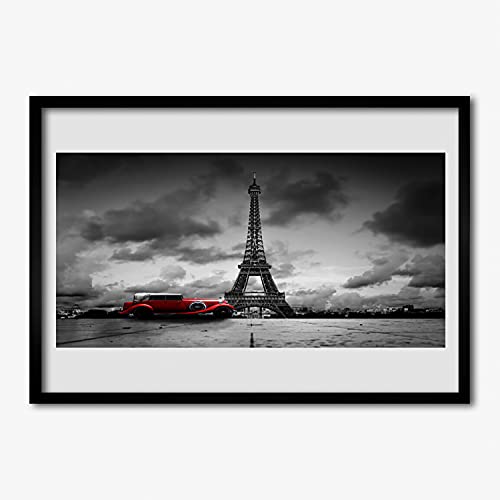 Tour Eiffel affiche encadrée 70x50 photo murale grand format cadre MDF salon