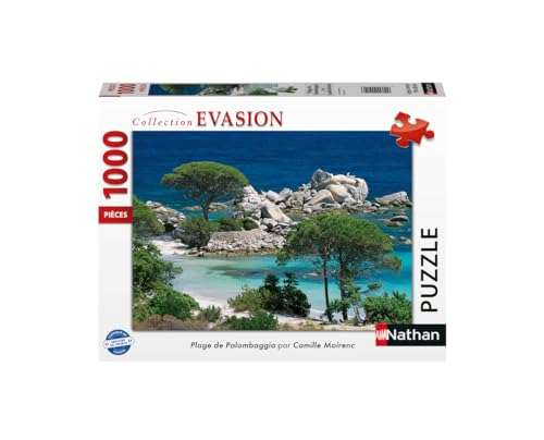 Puzzle 1000 pièces Corse du Sud : Plage de la Palombaggia Ravensburger Nathan - vue 2